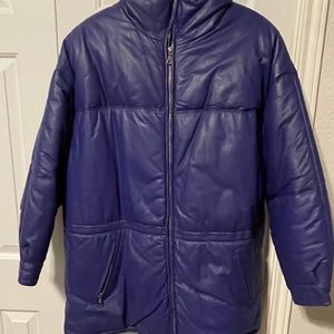 Xl leather puffer
